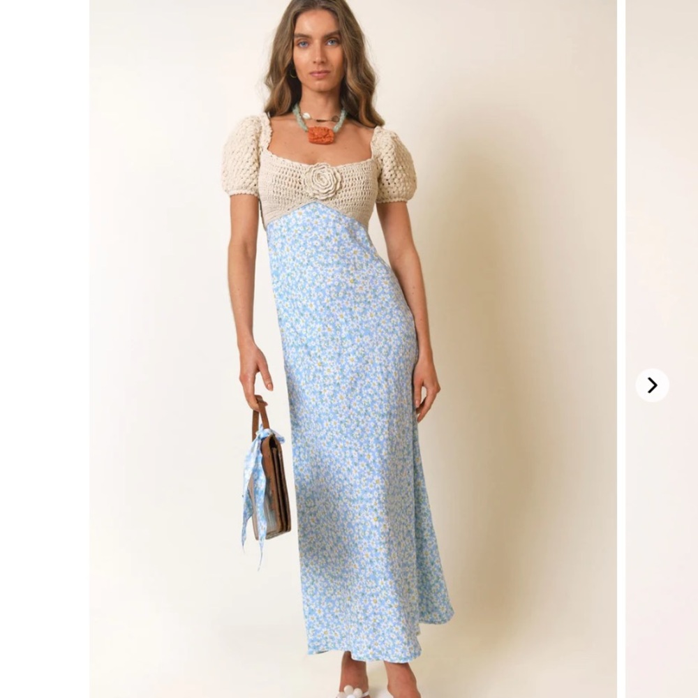 RIXO SARDINIA DRESS - S/UK10